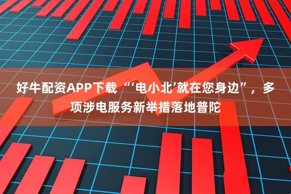 好牛配资APP下载 “‘电小北’就在您身边”，多项涉电服务新举措落地普陀